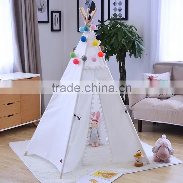 Canvas Material and Soft Toy Style Indoor Children Play Kids Tipi Tent photo-2