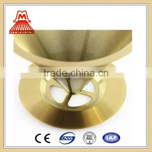 Wholesale Gold Stainless Steel Coffee Filter/dripper Products Made in China photo-3