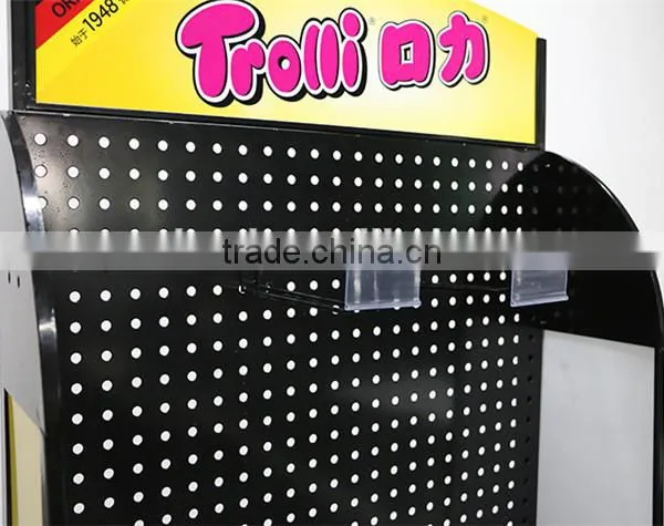 Flooring Standing Supermarket Metal Pegboard for Sale photo-3