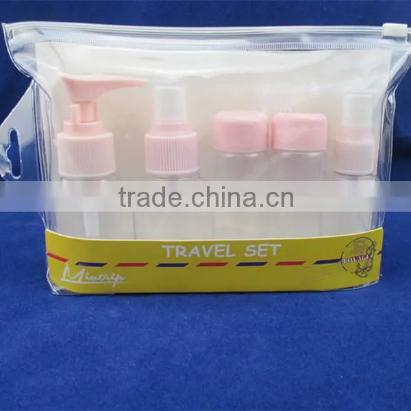 6pcs Plastic Travel Bottle Set Transparent Travel Bottle Kit photo-2