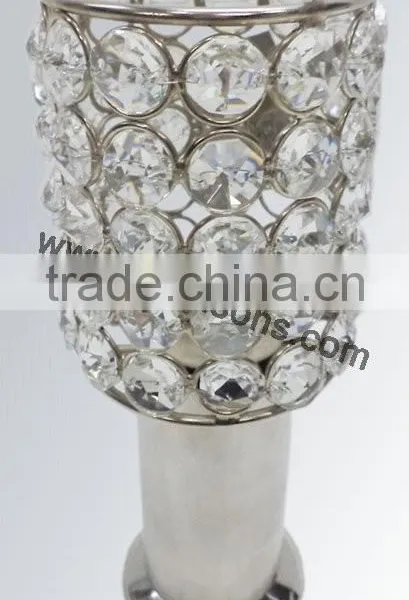 Crystal Beaded Votive Candle Holders for Wedding Decorations and Home Decor photo-3