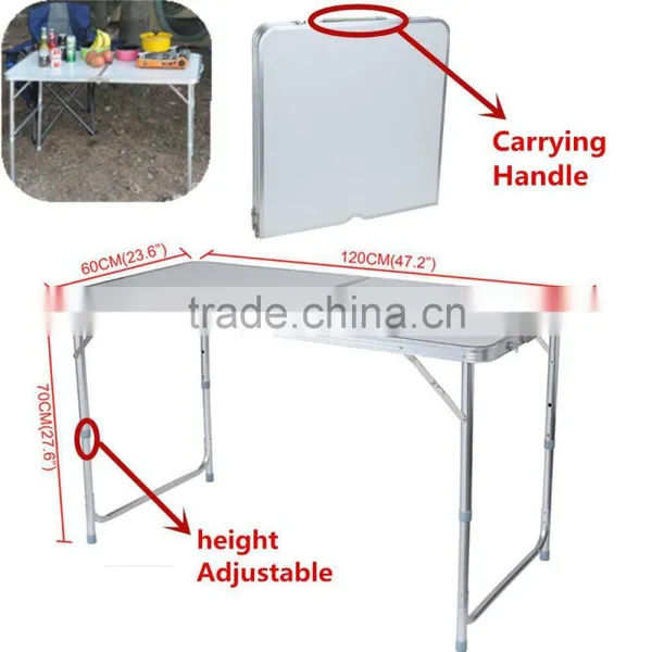 450111 4ft Aluminium Trestle Folding Banquet Party Garden Outdoor Camping Table photo-4