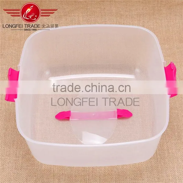 Eco-friendly 36*36*16cm Plastic Cake Storage Box With Cover/lid photo-4