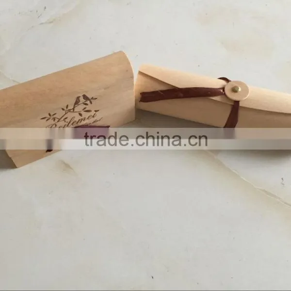 Nature Birch Bark Cylindrical Tea Gift Wooden Packaging Box photo-2