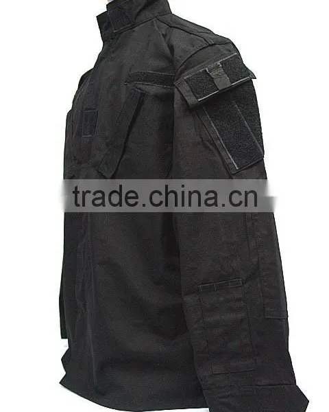 SWAT Airsoft Black BDU Uniform Set Shirt Pants photo-3