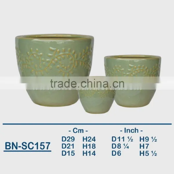 Vietnamese Ceramic Glazed Indoor Pot/ Indoor Planter BN-SC150 photo-4