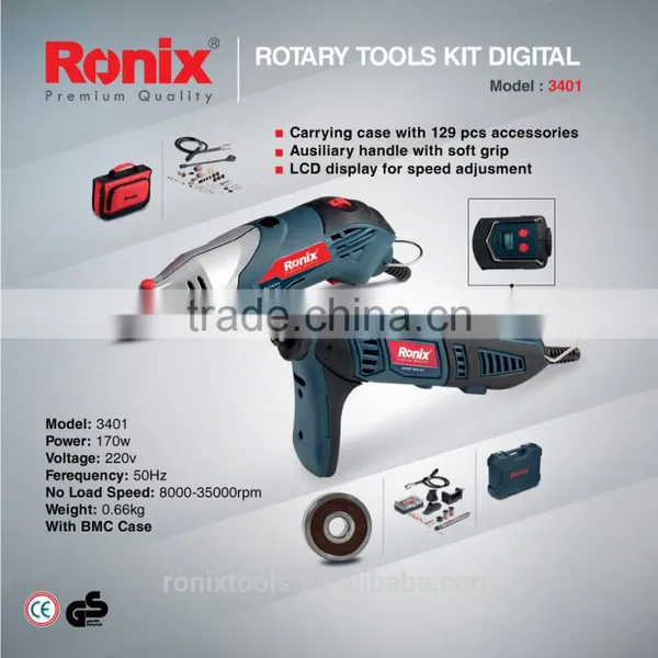 MODEL 3401 RONIX ROTARY TOOLS KIT/ 170B-2 170W 0.66KG photo-2