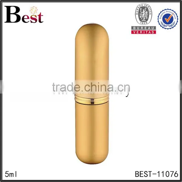 Cosmetic China 4ml Golden Sluminum Outer Pen Fragrance Perfume Glass Bottle Pen Perfume Bottle Spray Hot Products photo-4
