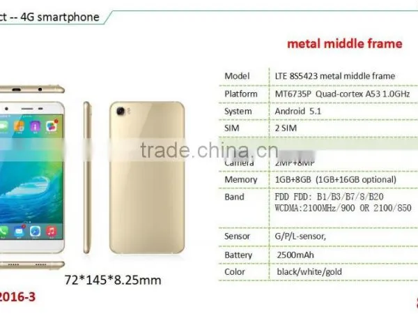 LTE8S5423 5.0" High End Cheap Mobile Phone Wholesale photo-3