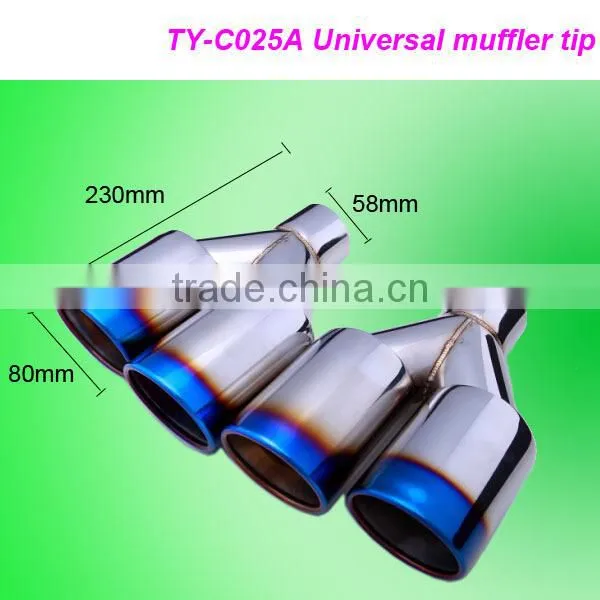 High Quality Auto Part Stainless Steel 304 Universal Exhaust Muffler Tip photo-2