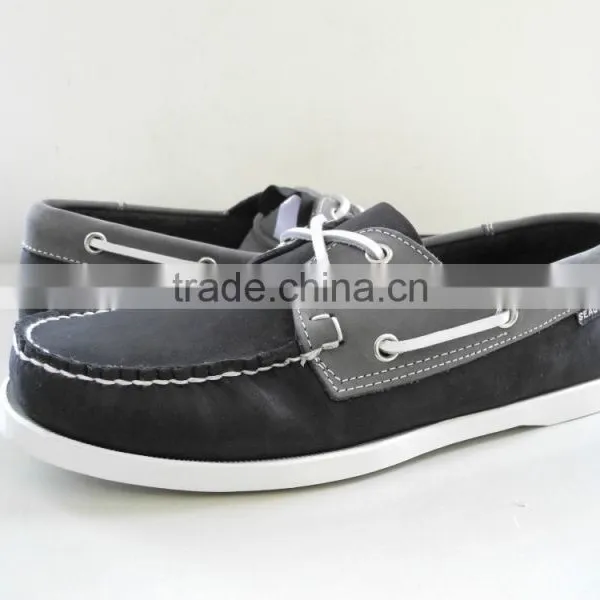 Handsewn Blucher Moccasin Construction Leaher Shoes Loafer Shoes Boat Shoes photo-4