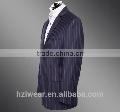 2015 New Stripe Notch Lapel Business Suits for Man / Suit Men photo-3