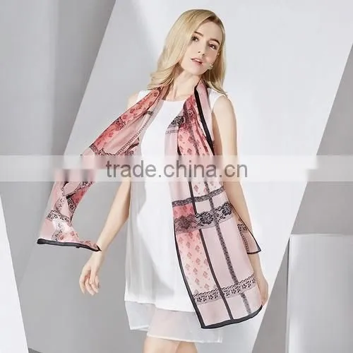 No MOQ Custom-made Digital Printing Silk Scarf Fashion Scarf photo-2