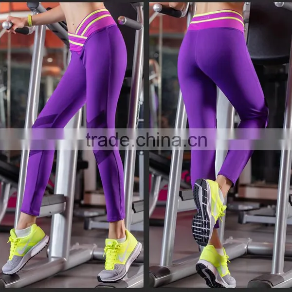 Polyester Spandex Women Workout Leggings, Skinny Women in Tight Spandex Legging, High Spandex Yoga Pants