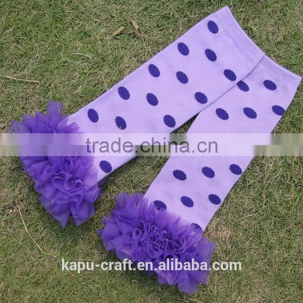 Wholesale Baby Chiffon Ruffle Leg Warmers Electric Leopard Printed Leg Warmers photo-4