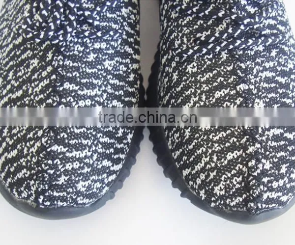 EVA Insole Black and White Mesh Men Sport Shoes photo-4
