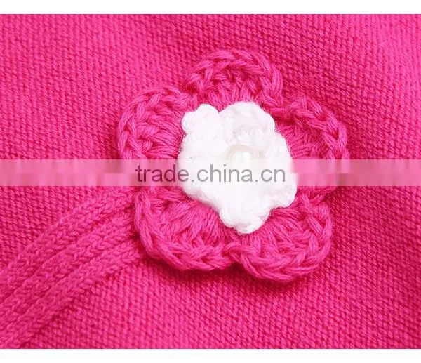 Custom Factory Latest Fancy Embroidered Flower Winter Kids Cottton Sweater photo-2