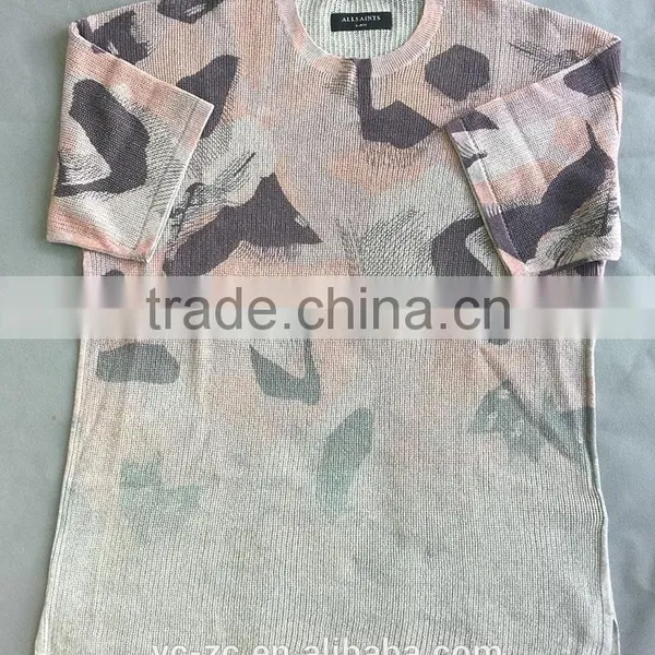 Short Sleeve Pullover Woolen Sweater Designs for Man