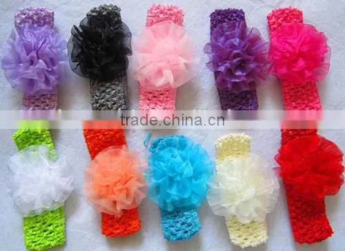 1.5inch Wide Baby Girls Crochet Headband photo-5