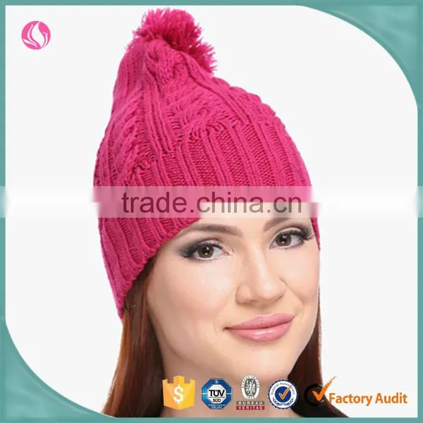 2017 Winter Ladies Fashion Clothing Winter Beanies Knitted Custom Beanie Hat photo-4