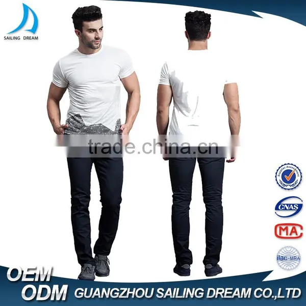 High Functionality and Fashionable Leisure Black Custom Printed Mens Jogger Pant With Belt photo-2