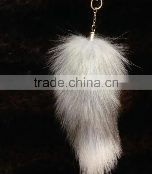 Key Chain Fur Factory Direct MIni Fox Tail Female Dance Custom photo-4