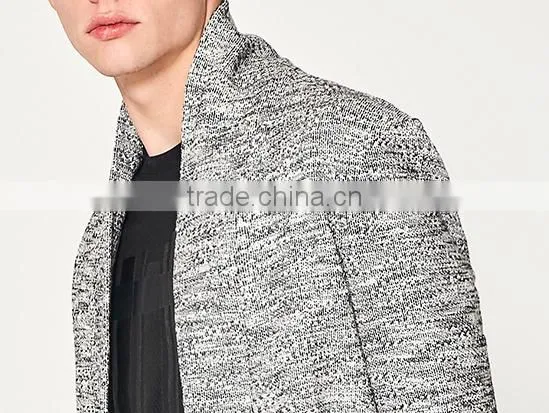 Mens Fashion Chunky Wool Heavy Knit Thick Cardigan Sweater From OEM Factory photo-5
