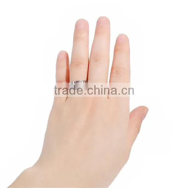 Copper Unadjustable Rings Silver Tone Number photo-3