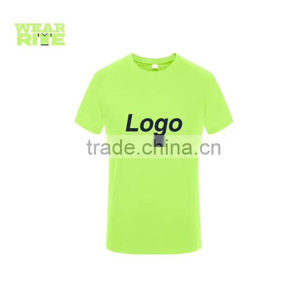 Logo Print 100% Polyester Wholesale Blank T-shirt photo-3