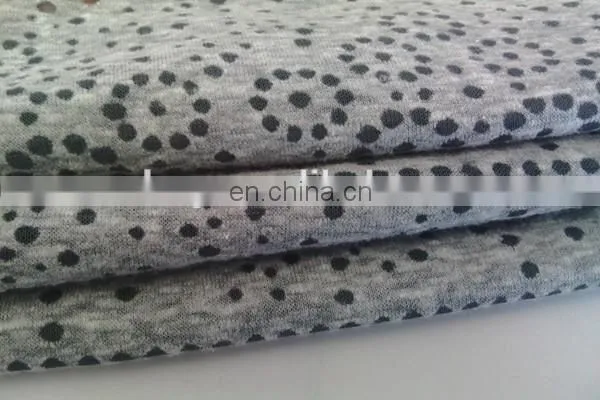 Winfar Textile 60 % Cotton 40 % Polyester Knit CVC Snow Print Burnout Fabric photo-4