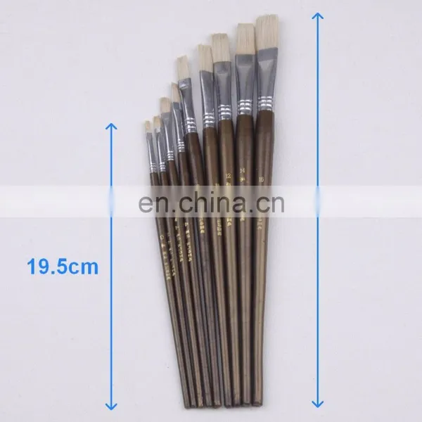 High Quality Bristle Painting Brush With Short Wooden Handle photo-4