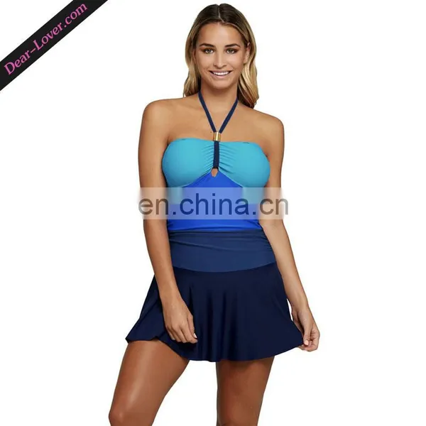 Wholesale Sexy One Piece Halter Modest Swimwear photo-5