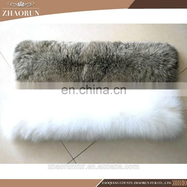 70*20cm Extra Large Natural Fox Fur Collar Real Fox Fur Scarf for Women photo-2