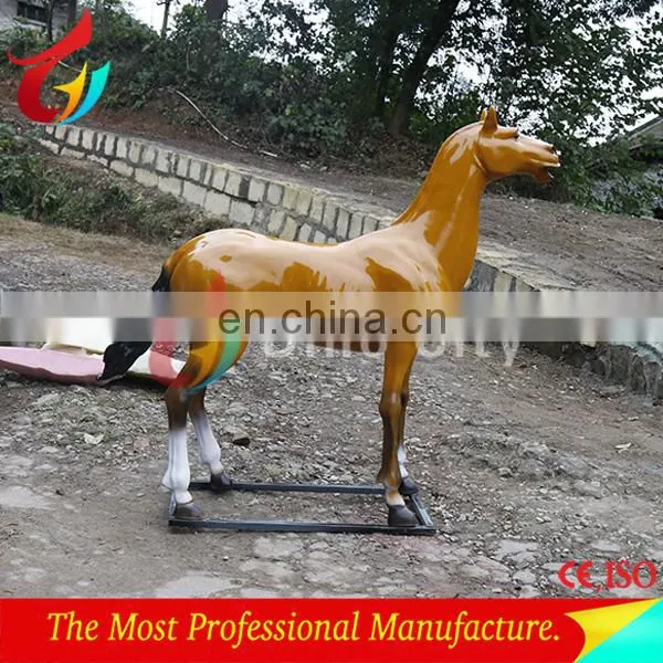 Lifesize Grass Horse Statues Horse Statue in Garden photo-4