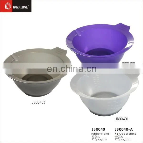 Beauty Salon Equiment Hair Coloring Plastic Bowl With Rubber Stand photo-5