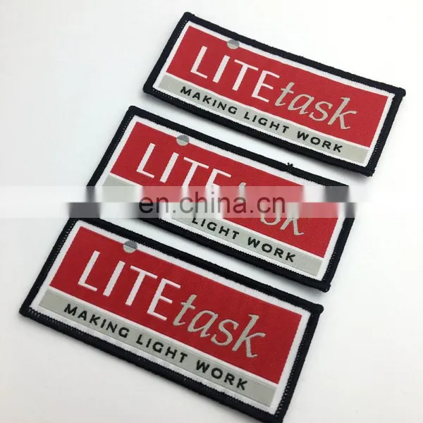 Custom Car Hood Emblems/Emblems for Clothes/cheap Woven Patch photo-3