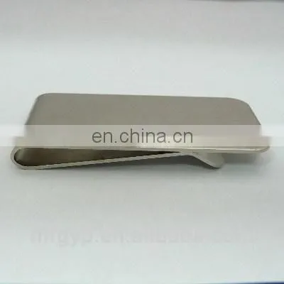 Arts and Crafts Stainless Steel Custom Plated Gold Money Clip photo-3