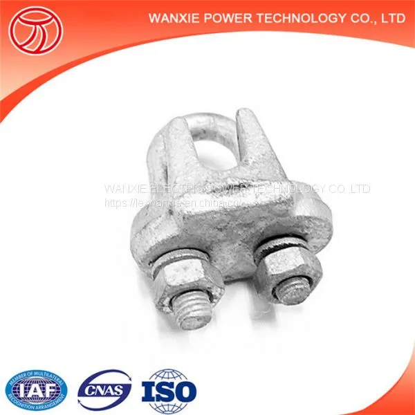 Wanxie JK Series Guy Clips Steel Wire Clip Metal Cable Clamp photo-2
