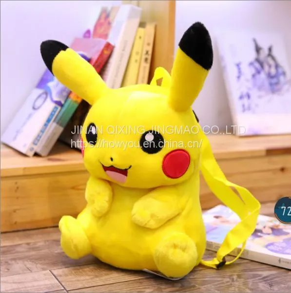 Pikachu Backpack Cartoon Plush Children's Bag Cute Adult Backpack photo-5