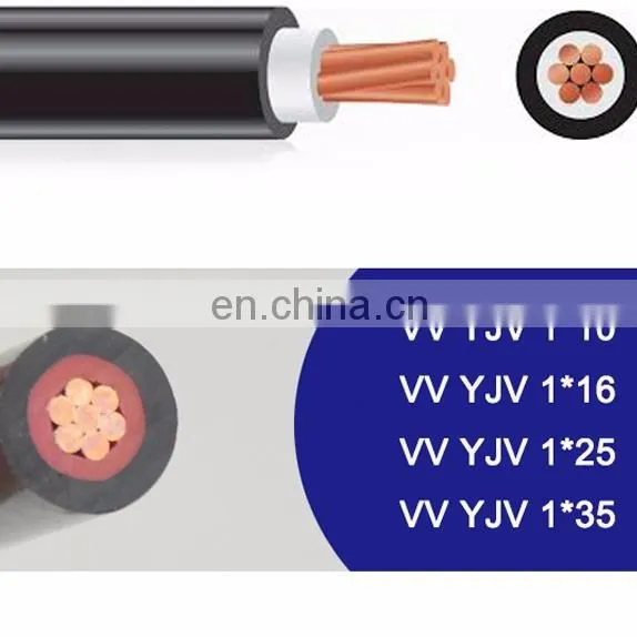 China Copper Conductor Single Core PVC Insulated Power Cable10mm2 photo-2