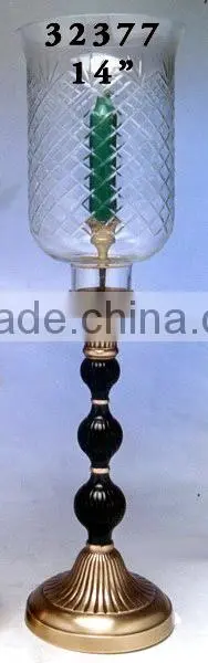 Antique Metal Candle Hurricane Lamp For Home Decor photo-6