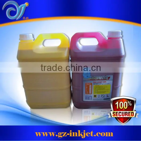 Best Quality and Price!solvent Ink Icontek Sk4 Solvent Ink for Solvent Printer SPT 510 35pl Printhead
