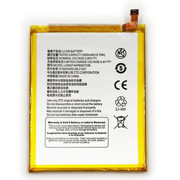 Phone Battery 4080mAh Li3940T44P8h937238 Batterie For ZTE Blade ZMAX Z982 Replacement Batteries photo-2