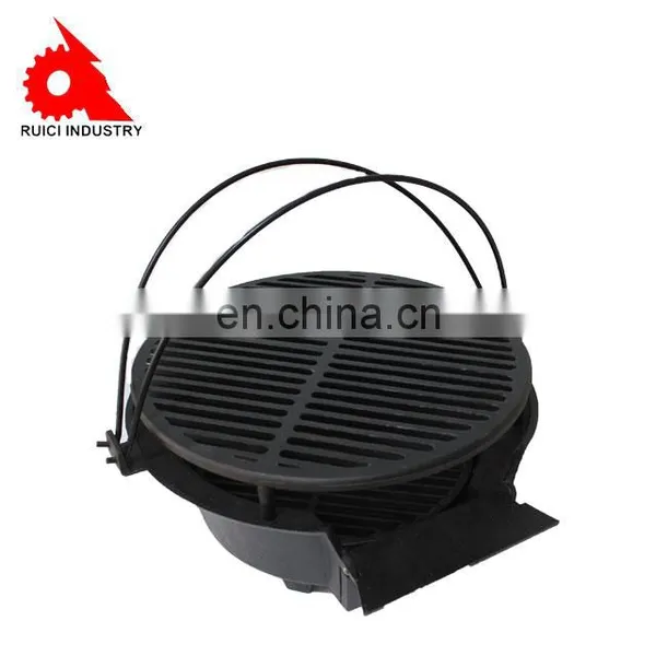 Round 40cm Diameter Camping Stove Cast Iron Outdoor Charcoal Bbq Grill photo-4