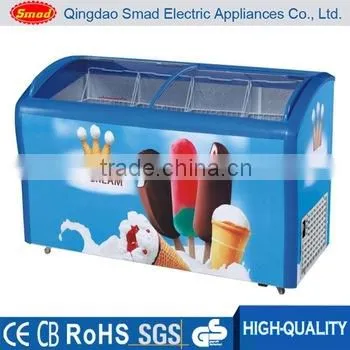 Portable Sliding Glass Door Ice Cream Chest Display Freezer With ETL Certificate photo-3