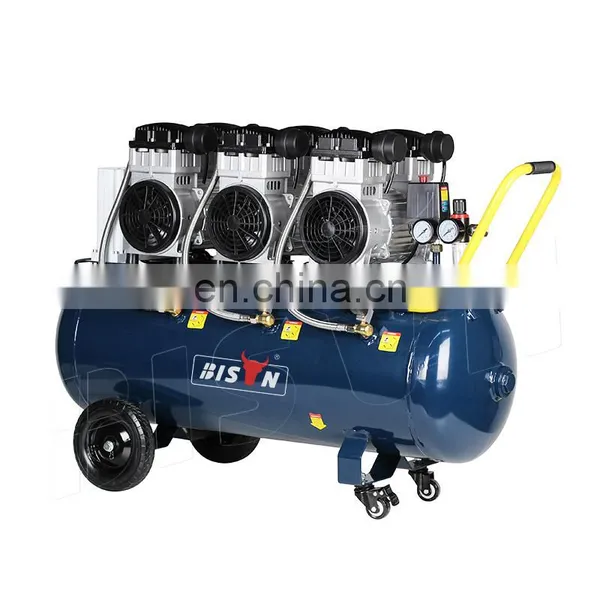 Bison China Compresor De Aire Silent Oil Free Air Compressors 6Bar With Ce Switch Panel