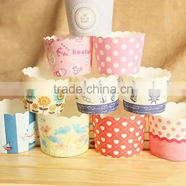 Yellow With Red Dot Paper Baking Cake Mould,Muffin Cake Cup,Bakeware Cupcake Liner for Birthday Day photo-6