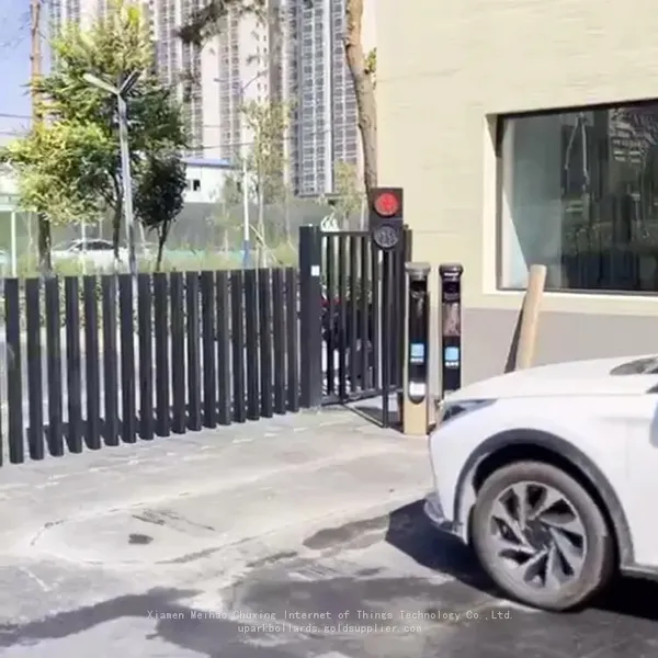 UPARK Outdoor Swimming Pools Metal Parking Posts Invisible Wicket Safe Zones Pop Up Automatic Underground Gate