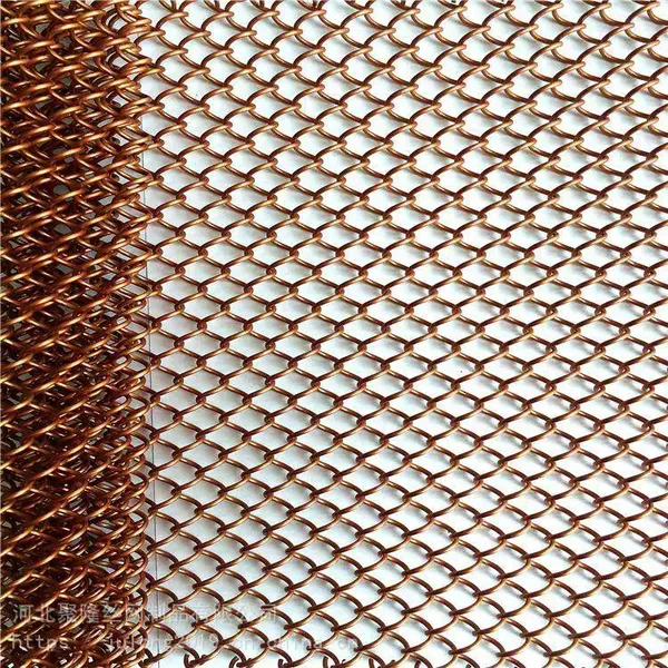 Decorative Stainless Steel Compound Balanced Chain Link Spiral Wire Mesh
