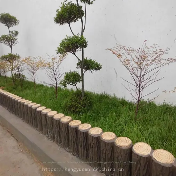 Cement Imitation Tree Vine Railing, Pond Fence, Ecological Irregular-shaped Vine Railing, Landscape Imitation Wood Grain Guardrail photo-2